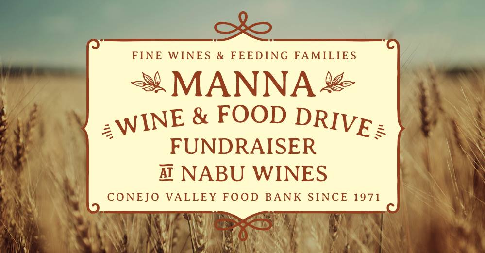 Manna Wine and Food Drive Fundraiser at NABU Wines
